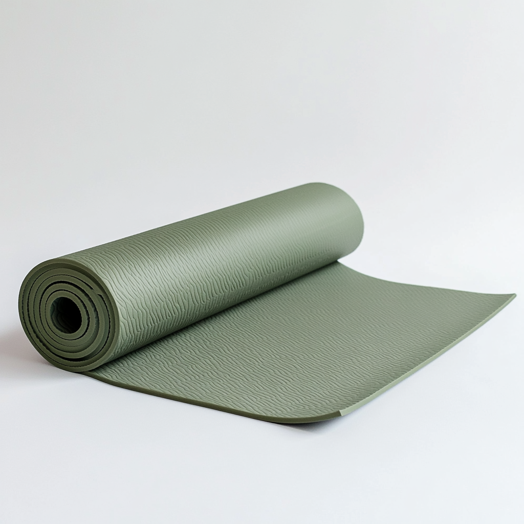 Vexal 6mm TPE Yoga Mat for Beginners - Eco-Friendly Non-Toxic Material - Non-Slip Dual Layer Texture - Extra Cushioning for Knees & Joints - Sage Green