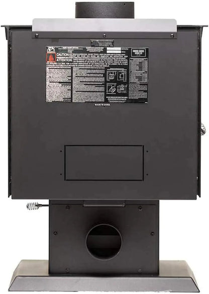 Ashley Hearth AW1120E-P Wood Stove, 68,000 BTUs, 1200 Sq. Ft. Heating, Pedestal Base, EPA Certified
