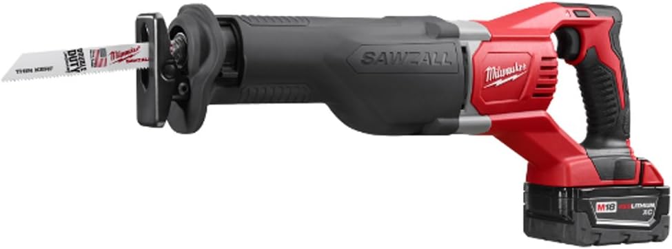 2621-20 M18 18V Lithium Ion Cordless Sawzall 3,000RPM Reciprocating Saw with Quik Lok Blade Clamp and All Metal Gearbox (Bare Tool)