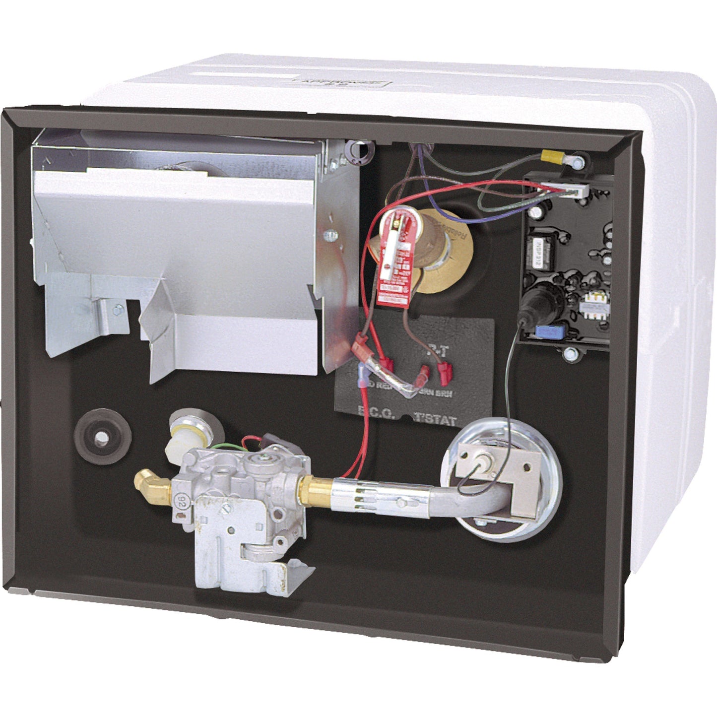 RV Water Heater G6A-8E, 6 Gallon, Gas, Polar White, Patented U-Tube Design