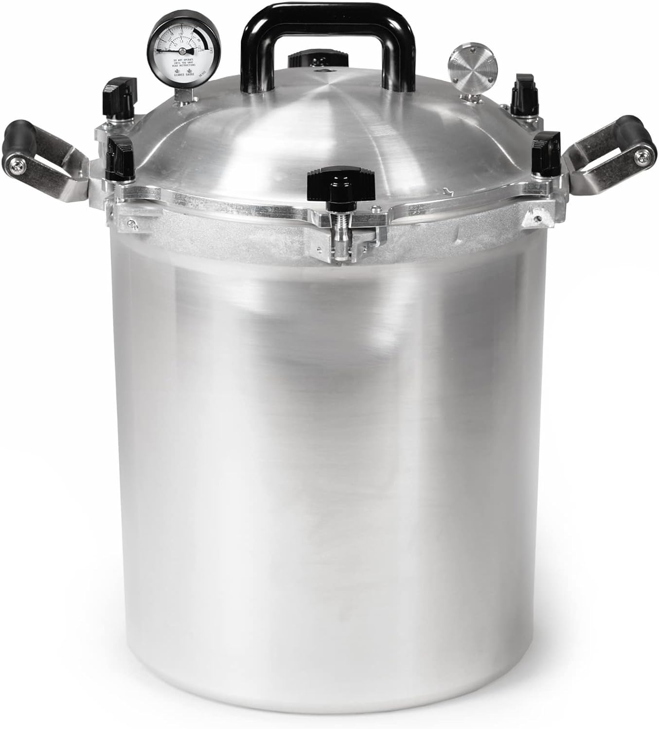 All American 1930: 21.5qt Pressure Cooker/Canner (The 921) – Exclusive Metal to Metal Sealing System – Easy to Open & Close – Suitable for Gas, Electric, or Flat Top Stoves – Made in the USA