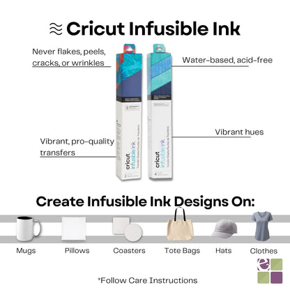 9x9 with Infusible Ink Sheets & Pens, Coasters and 20x16 Heat Mat Bundle - Beginner DIY Project Kit for Home Decor Projects and Custom Apparel, Iron Pressing