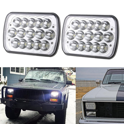 5x7 7x6 LED High/Low Seal Beam H4 9003 Plug 6054 H5054 for Jeep Wrangler YJ XJ GMC Ford Truck Cherokee Chevrolet Toyota Nissan Dodge (2 / set)