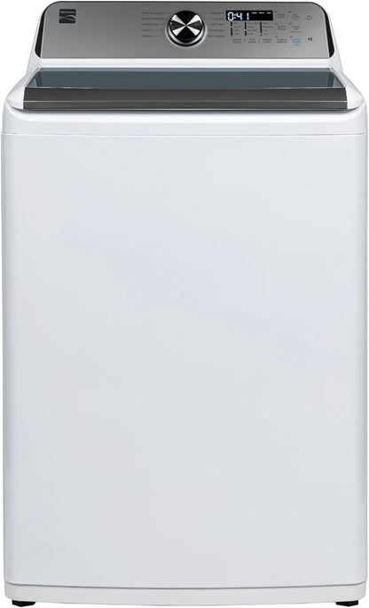 4.5 cu. ft. Top Load Washer with Triple Action Impeller for Tough Dirt & Stains-Reduce Laundry Time with Accela and Express Wash-LED, White