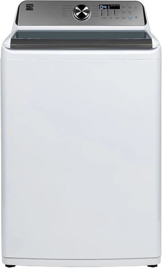 4.5 cu. ft. Top Load Washer with Triple Action Impeller for Tough Dirt & Stains-Reduce Laundry Time with Accela and Express Wash-LED, White