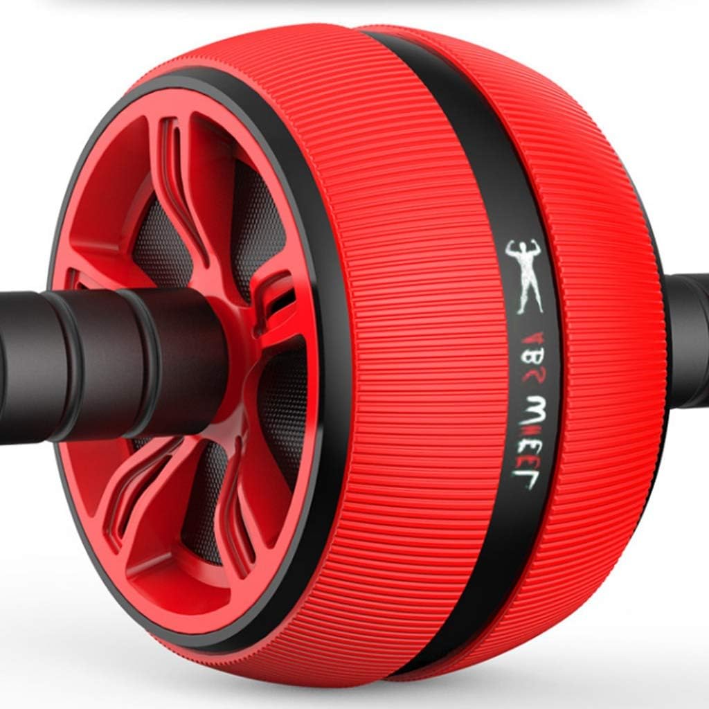 Abdominal Wheel Roller Trainer - Ab Roller Wheel Exercise Equipment,with Training Pad - Fitness Equipment,for Gym Home Exercise Tool Red
