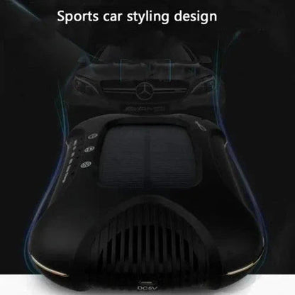 Air Purifier Aroma Diffuser Auto Mist Maker PM 2.5 Eliminator Car Air Purifier with Fresh Air Humidifier USB Air Purifier for Car with HEPA,White