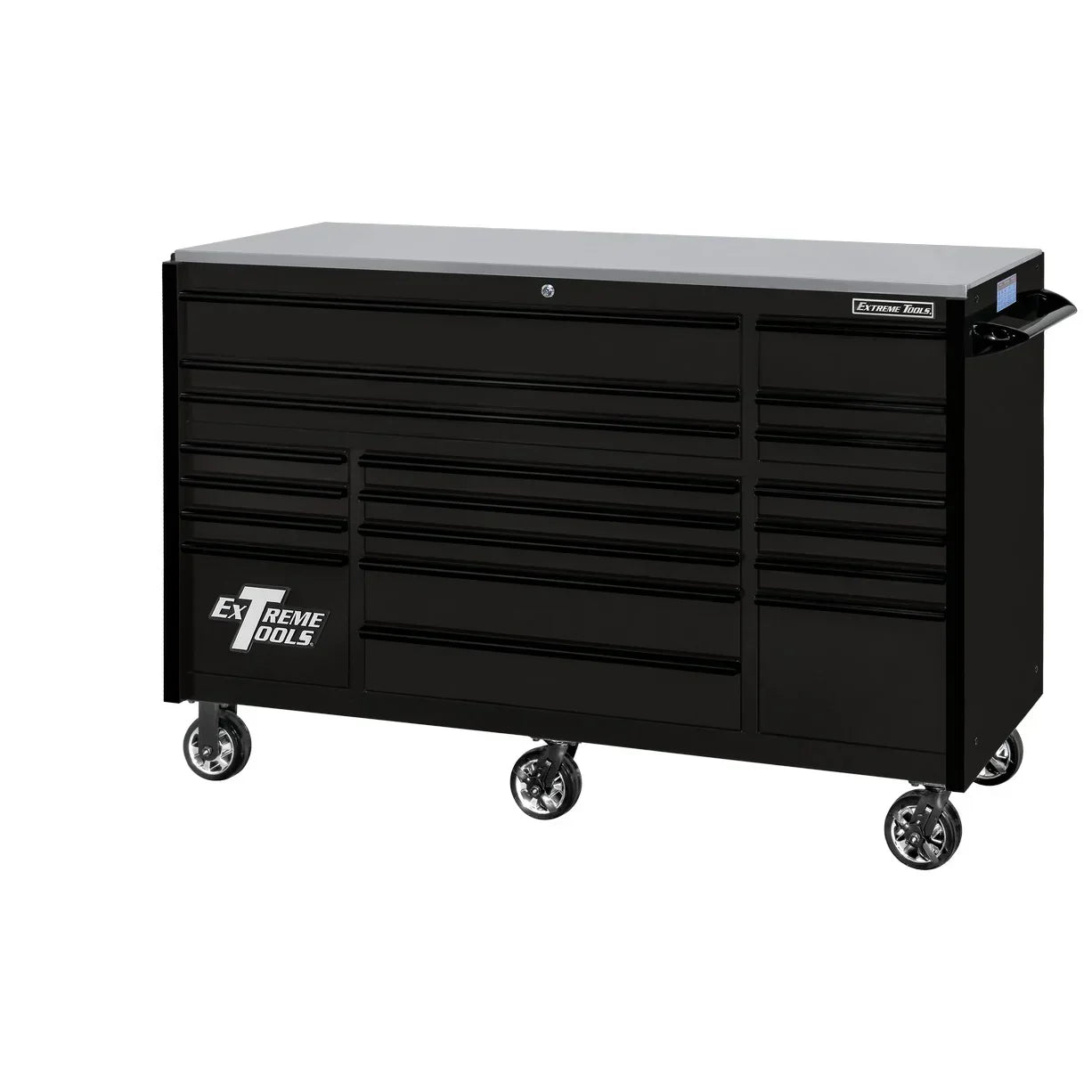 Extreme Tools RX250 Series 72-in x 30-in Roller Cabinet 19-Drawer 250 lb Drawer Slides
