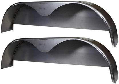 72×10-3/4 Tandem Axle Steel Trailer Fender w/Back Plate Welded In