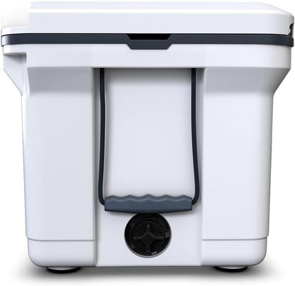 60 QT Ultra-Light Injection Molded Cooler - Ice Chest Keeps Ice up to 7 Days - Large Cooler Includes Wire Basket, Divider and Built-in Bottle Opener