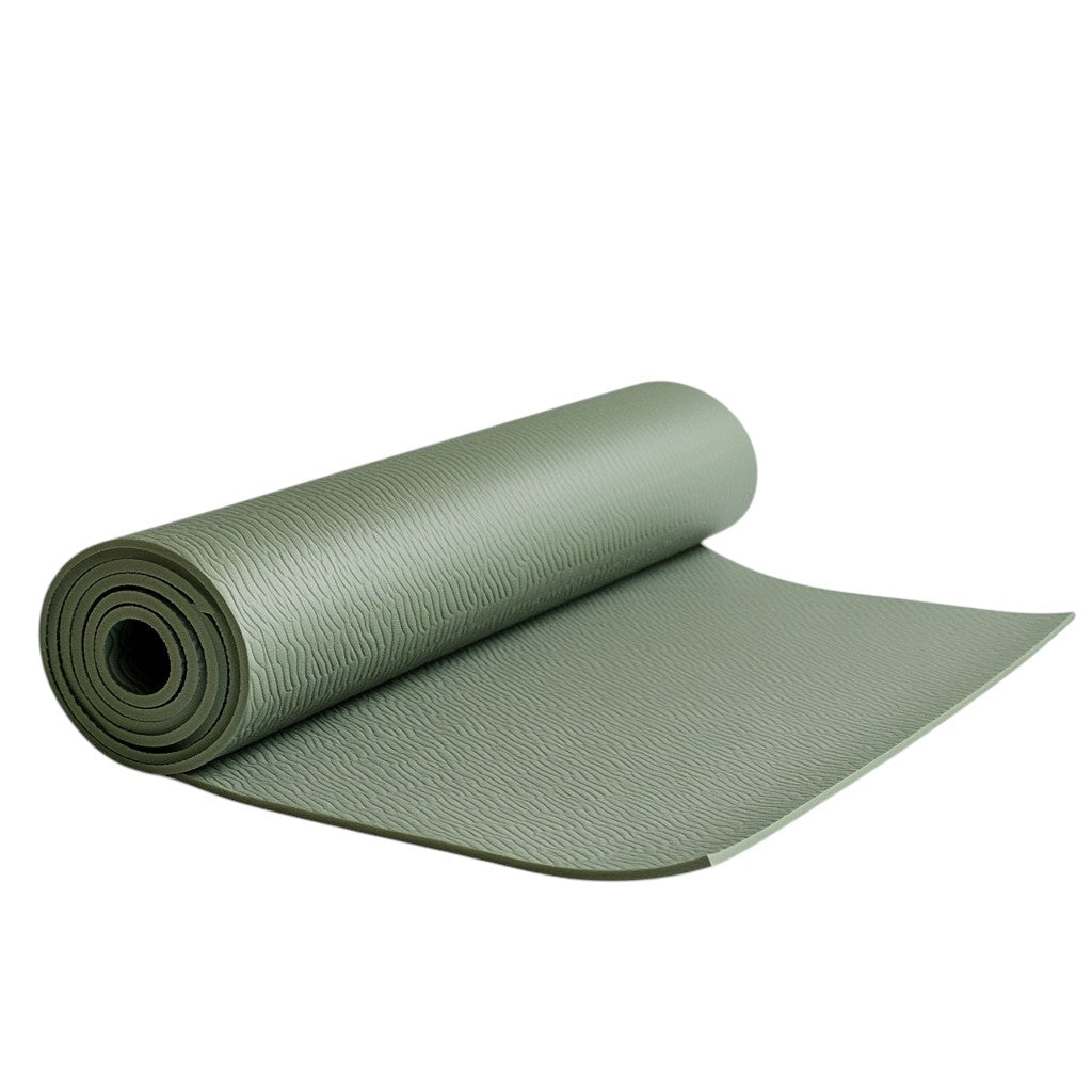 Vexal 6mm TPE Yoga Mat for Beginners - Eco-Friendly Non-Toxic Material - Non-Slip Dual Layer Texture - Extra Cushioning for Knees & Joints - Sage Green