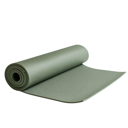 Vexal 6mm TPE Yoga Mat for Beginners - Eco-Friendly Non-Toxic Material - Non-Slip Dual Layer Texture - Extra Cushioning for Knees & Joints - Sage Green