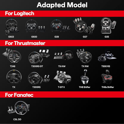 RACGTING Racing Simulator Cockpit, Foldable Seat, Logitech/Thrustmaster
