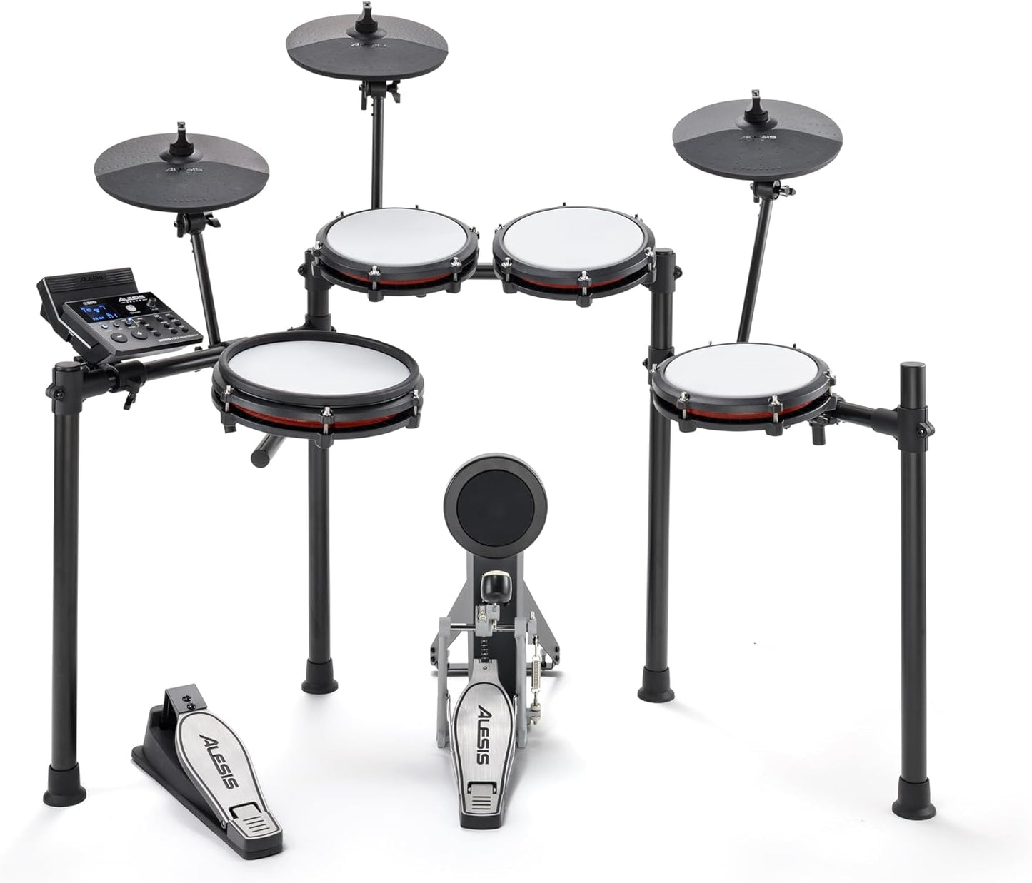 Nitro Max Electric Drum Set with Mesh Pads & Bluetooth