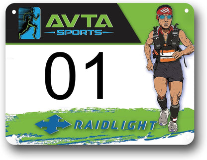 Array Stars Custom Race Bibs Personalized Full Color Printed Race Numbers, Running Bibs