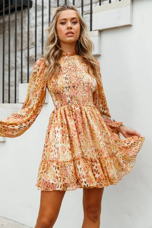 Affordable fashion that looks high-end Marja Cami Strap Shirred Baby Doll Dress Leopard Print Pink Affordable fashion that looks high-end Marja Cami Strap Shirred Baby Doll Dress Leopard Print Pink