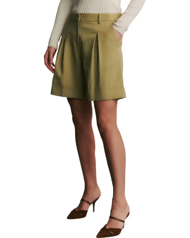 Affordable stylish women’s fashion collection   Thompson Cotton Linen Short In Sage