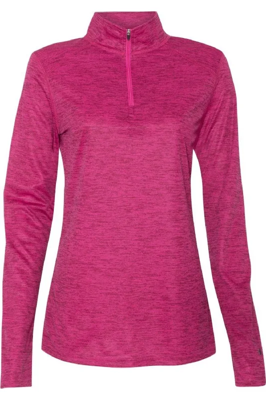 Elegant and comfortable women’s fashion wear   Badger Womens Tonal Blend Quarter-Zip Pullover