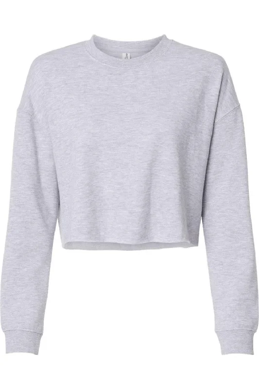 Express your style with fashionable women’s clothing   Independent Trading Co. Women´s Lightweight Cropped Crew Pullover