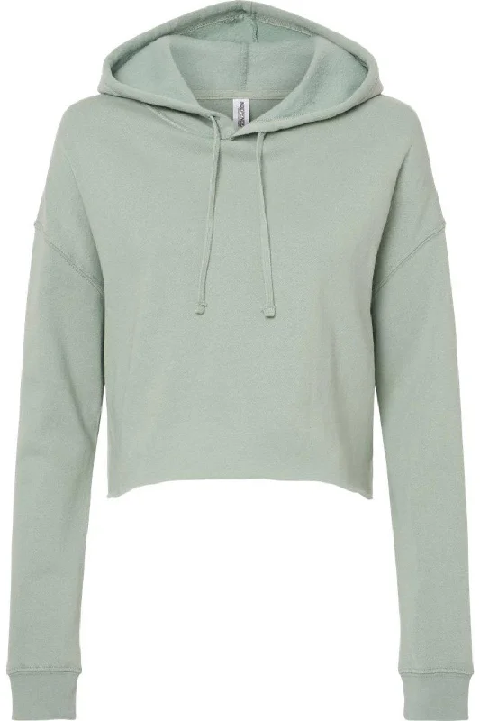 Latest fashion trends for modern women   Independent Trading Co. Womens Lightweight Crop Hooded Sweatshirt