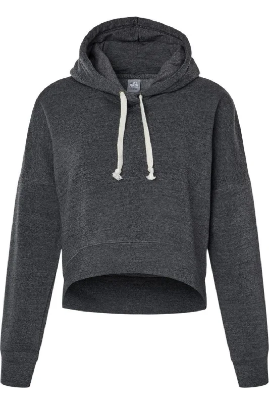 Stylish clothing designed to flatter every woman   J. America Women´s Crop Hooded Sweatshirt