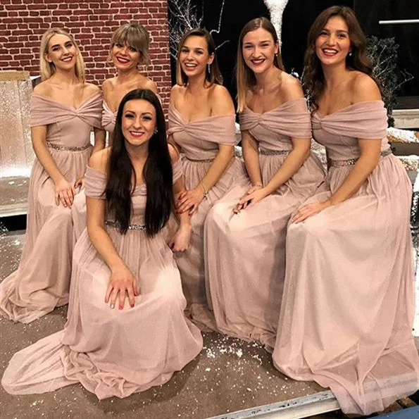 Chic and comfortable clothing for busy women Off Shoulder Nude Chiffon Bridesmaid Dresses, Long Bridesmaid Dresses, Affordable Bridesmaid Dresses Chic and comfortable clothing for busy women Off Shoulder Nude Chiffon Bridesmaid Dresses, Long Bridesmaid Dresses, Affordable Bridesmaid Dresses