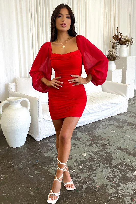 Women’s clothing to inspire confidence and beauty   Octavia Dress - Red