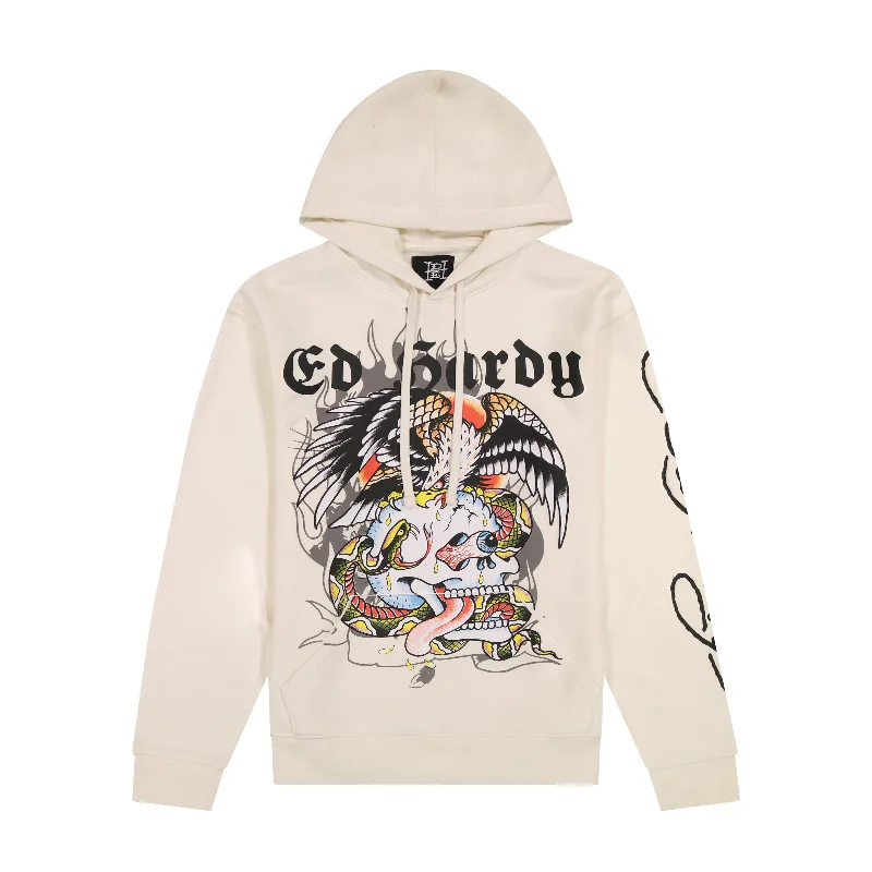 Chic, modern fashion for empowered women   Battle Skull Mens Hoodie