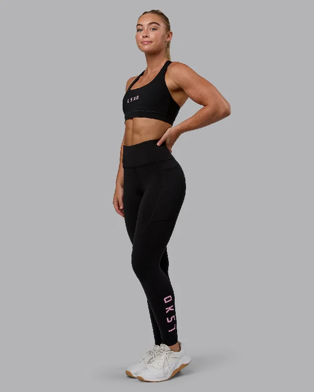 Iconic women’s outfits that never go out of style Rep Full Length Leggings - Black-Bubblegum Iconic women’s outfits that never go out of style Rep Full Length Leggings - Black-Bubblegum