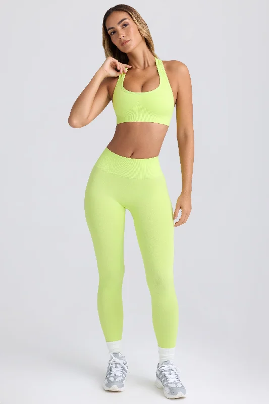 Trendy women’s clothing with a modern twist   Super Sculpt Seamless Leggings in Key Lime
