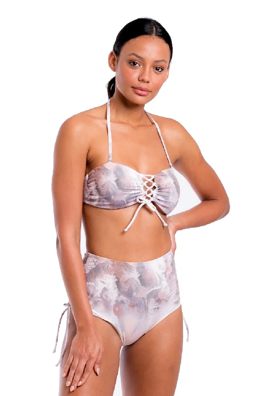 Trendy women’s clothing that suits every taste   Beige Cristal High Waist Bikini